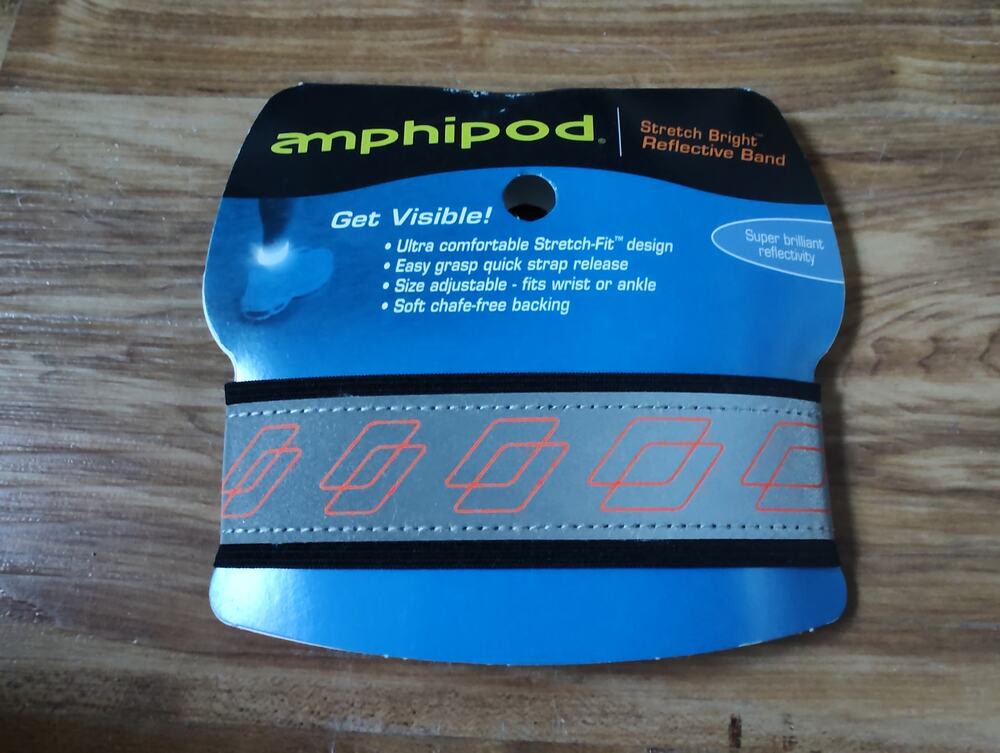 Amphipod Reflective Running Cycling Walking Safety Band Adjustable Ankle Wrist
